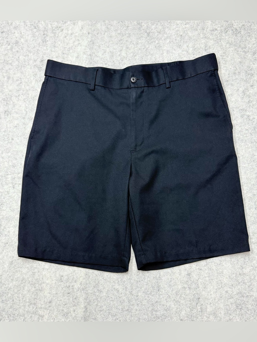 Pga Tour Men's Golf Shorts Black Size 36 Flat Front Performance Active Casual